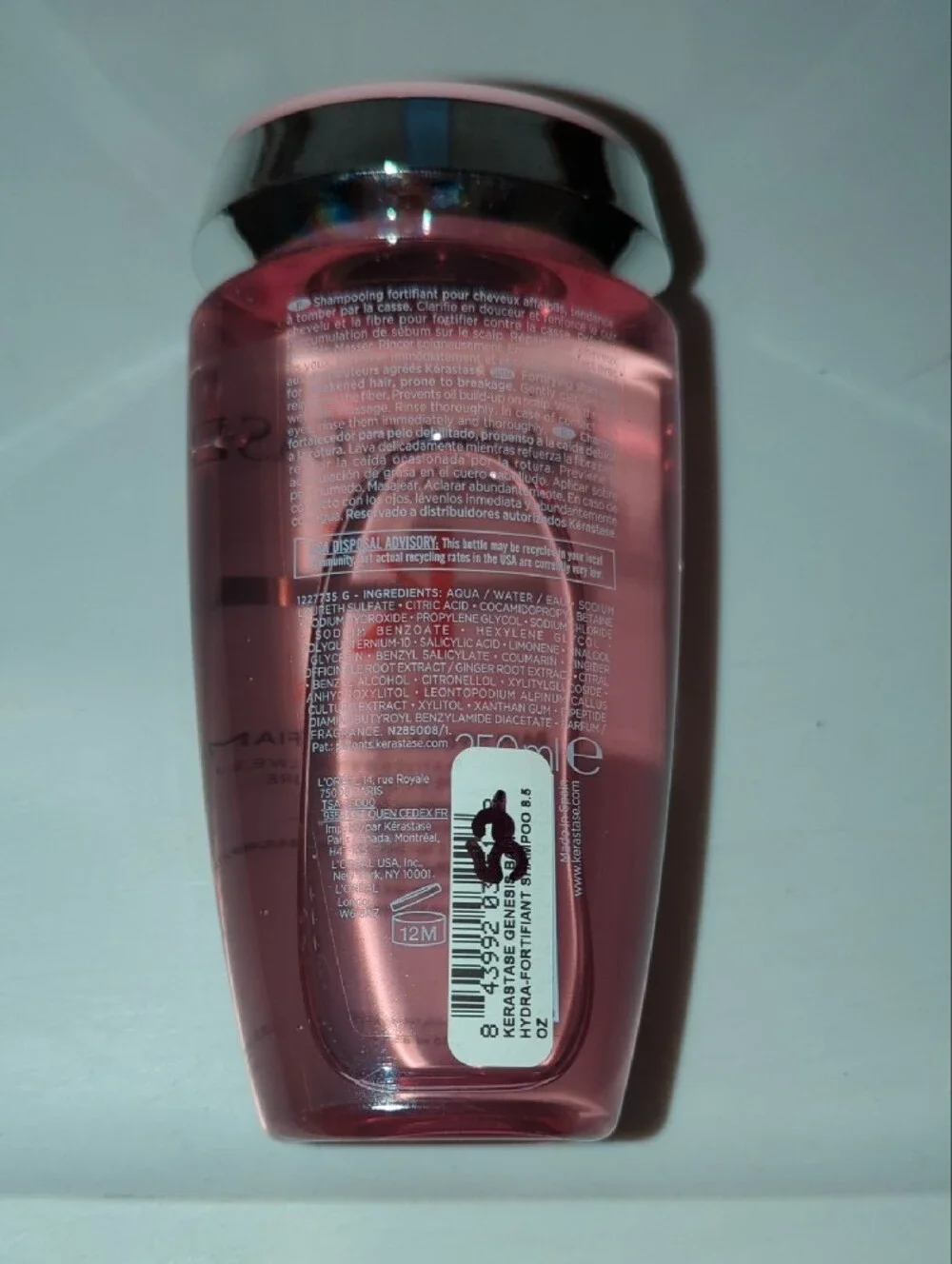 Kerastase Genesis Fortifying Shampoo - Pink Bottle with Silver Cap